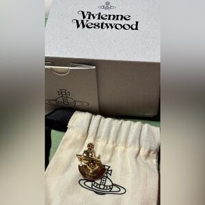 Vivienne Westwood solid orb gold earrings